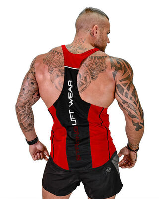 

New Mens Stringer Bodybuilding Tank Top Gym Fitness Singlet sleeveless Vest