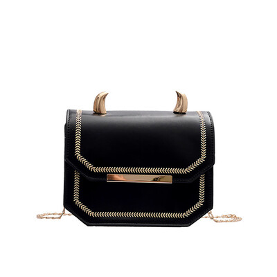 

Women Retro Messenger Bag Designer Simple Zipper Crossbody Bags Chain Strap Small Square Shoulder Bag Ladies Handbags T3G