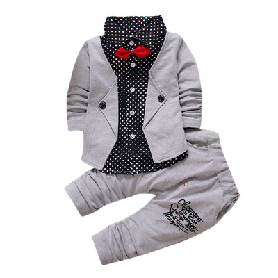 

Kid Baby Boy Gentry Clothes Set Formal Party Christening Wedding Tuxedo Bow Suit