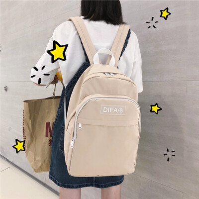 

Schoolbag female Korean version of the original ulzzang high school students ins wind bf large capacity forest department shoulder
