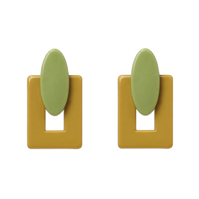 

JURAN 2019 NEW ARRIVAL Vintage RESIN Geometric stud earrings big round statement earrings party jewelry Accessories