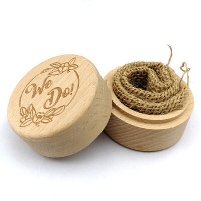 

18 Styles Personalized Rustic Wedding Wood Ring Box Holder Custom Wedding Ring Bearer Gift Box Decoration Holder