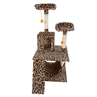

Ktaxon 51" Cat Condo Sisal Furniture Scratching Post Pet House Tree Tower with Hammock Bed