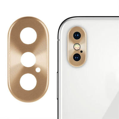 

Luxury Rear Camera Guard Circle Metal Lens Case Cover Ring Bumper Protection For iphone X lens Ring phone accessories