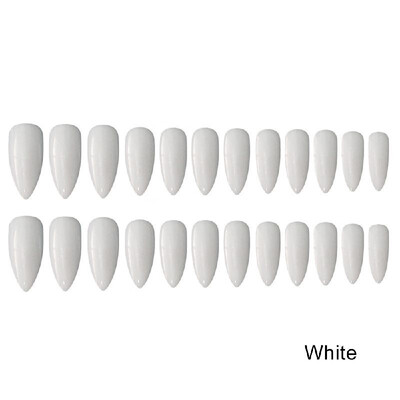 

24pcsset False Nails Extra Long Stiletto Tips Oval Sharp End Pure Color for Nails Extensions Nail Tips Artificial Nails Art Tips