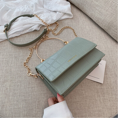 

French small bag fashion handbag 2019 summer new foreign gas Korean version of the student oblique satchel
