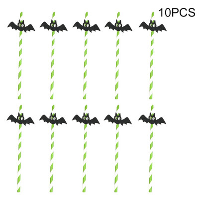 

10PCS Halloween Personality Sip Party Party Supplies Halloween Decoration DIY Straw Photo Props