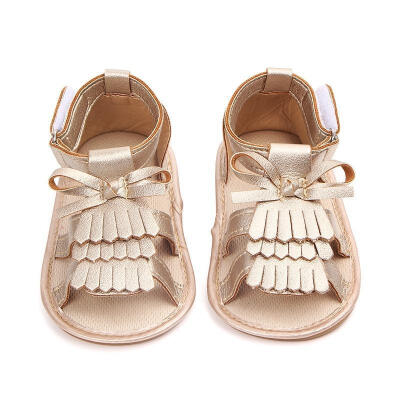 

New Summer Toddler Kids Baby Girls Sandals Slippers PU Leather Buckle Pricness for Girls