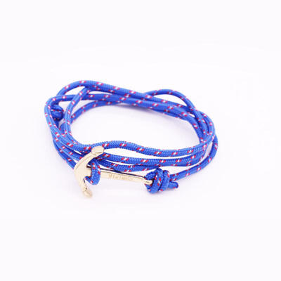 

Fashion Navy Wind Sailing Pirates Anchor Woven Bracelet