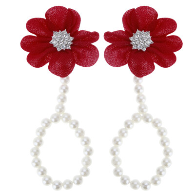 

Baby Pearl Shoes DIY Lace Pearl Diamond Flowers Baby Shoes