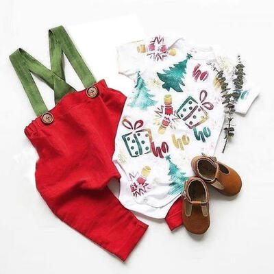 

Newborn Baby Boy Girl Jumpsuit RomperPants Overall Suspenders Trousers Outfits 0-2T