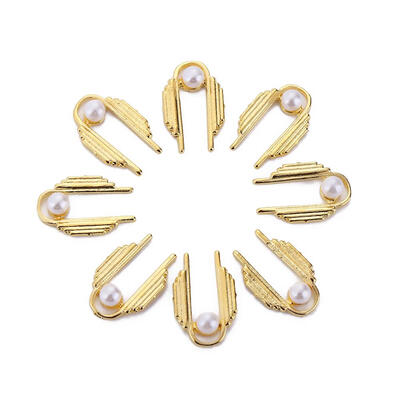 

10pcs Elegant 3D U Shaped Pearl Nail Art Charms Manicure Nails Studs Decor