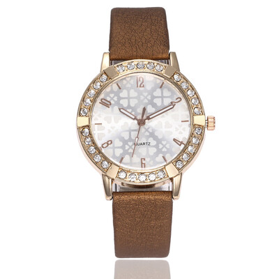 

Womens belt watch digital diamonds in the form of a female model