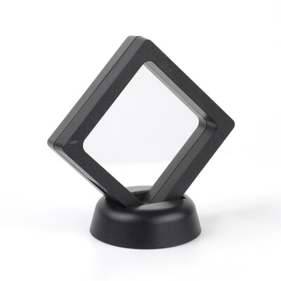 

Acrylic Frame Stands with Transprent Membrane For Earring Pendant Bracelet Jewelry Display Rhombus Black 97x96x57cm