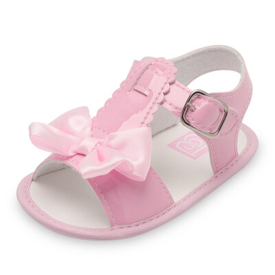 

0-18M First Walkersborn Summer Baby Girls Solid Color Princess Shoes Infant Kids Breathable Toddler Shoes