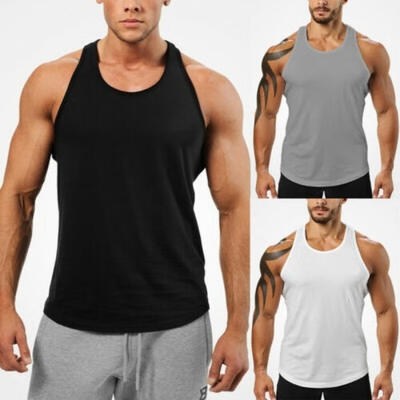 

Gym Men Muscle Sleeveless Tank Top Tee Shirt Bodybuilding Sport Fitness Vest