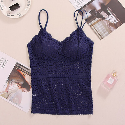 

〖Follure〗4PC Women Sexy Bra Solid Vest Seamless Breathable Push Up Top Underwear