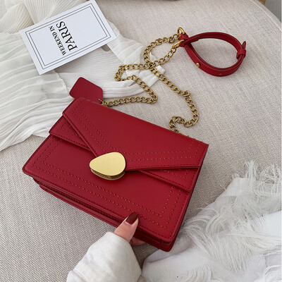

Internet celebrity texture slant womens bag 2019 new fashion chain bag Korean version single shoulder slanted small square bag