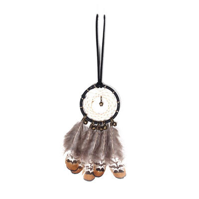 

Bell Feathers Pure Handmade Small Dream Catcher Wall Hanging Pendant Decor