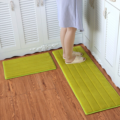 

2PCS Non-slip Mats Shower Carpet Memory Foam Rug Bath Mats Bathroom Door Carpets