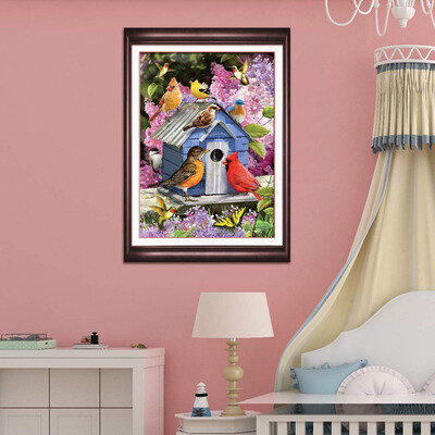 

DIY Round Shaped Diamond Painting Cross Stitch Kits Part Diamond Embroidery Home Decoretion