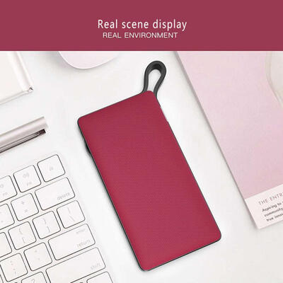 

BP938 Mini Thin Large Capacity 10000mAh Power Bank External Battery Pack Portable Charger With Built-in Cable