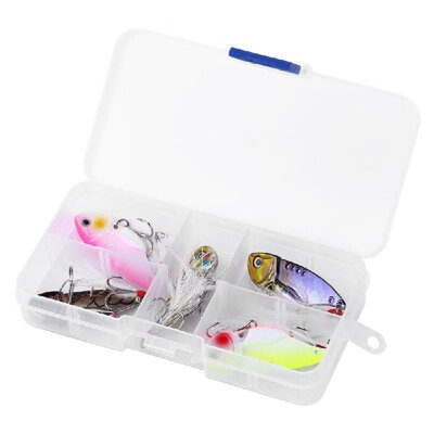 

5PCS Hard Fishing Bait 3D Artificial Fishing Lure VIB Swimbait Freshwater Saltwater Sinking Bait with Triple Hook