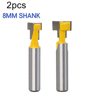 

2xCarbide 8 38 8 12 T-Slot Fräser Bit Set W Schaft Für Holzbearbeitung
