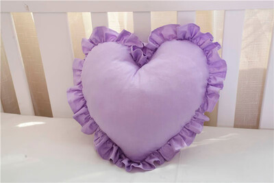 

Love Heart Baby Gift Pillow Sofa Bedding Back Lace Cushion Kids Room Toys Couch Wedding Cushion for Chair Lumbar Pad