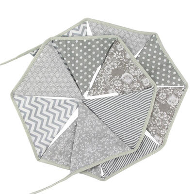 

12-sides 32m Pennant Bunting Banners Triangular Flags Baby Birthday Decor