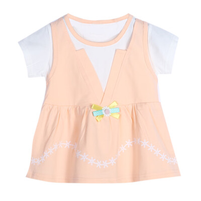 

Kids Children Girls Short Sleeve Dress Beautiful Casual Dresses Outfit