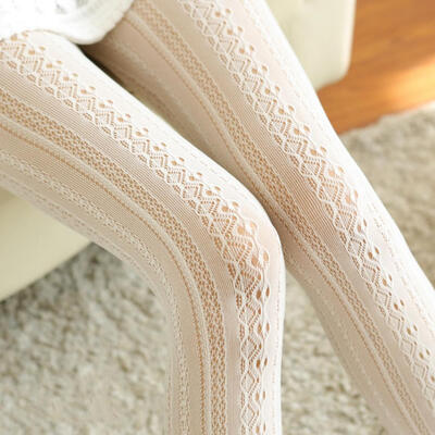 

Sexy Fishnet Hollow Out Lace Vertical Strips Pantyhose Tights Women Stockings