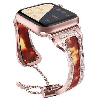

Metal Stainless Steel Resin Wrist Strap Watchband Replacement Smart Watch Accessory