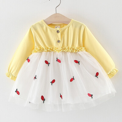 

Toddler Kids Baby Girls Embroideried Tulle Patchwork Tutu Princess Party Dress