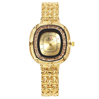 

Luxury Women Watches Gold Square Digital Dial Ladies Rhinestone Quartz Wristwatch Fashion Alloy Strap Simple Clock Reloj Mujer50