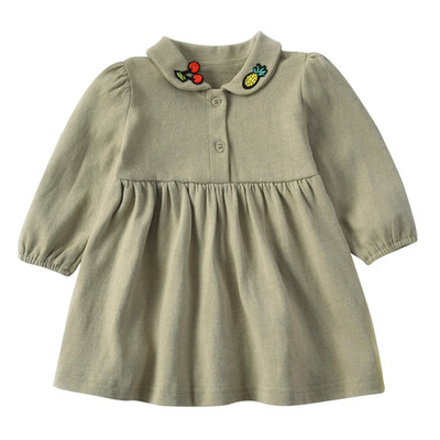 

Autumn Girl Dress Children Girls Clothes Long Sleeve Princess Casual Turndown Collar Dress for Girls Fashion Girls Clothing