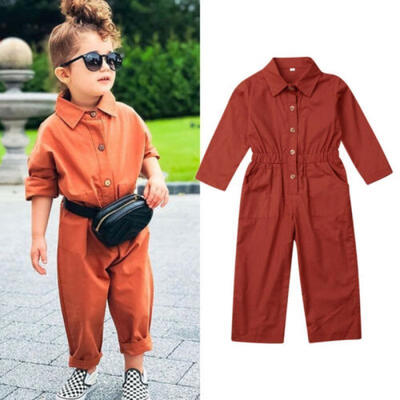 

Kids Baby Boy Girl Fall Winter Clothes Romper Jumpsuit Overalls Outfits Playsuit