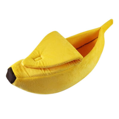 

Cute Banana Shape Pets Bed House Warm Cozy Cat Nest Dog Mat Basket Kennel