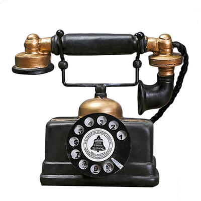 

Retro Telephone Model Antique Desktop Ornament Craft Home Decoration Gift