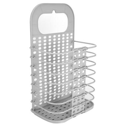 

Plastic Folding Wall Hanging Laundry Basket Dirty Clothes Storage Organizer