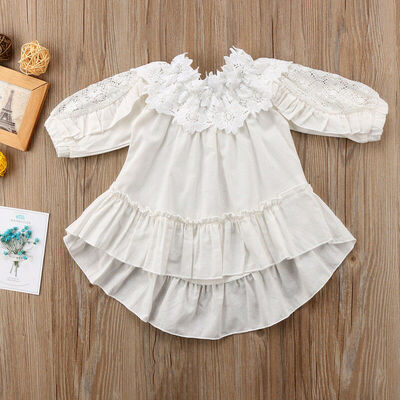 

SUNSIOM Kids Baby Girls Off Shoulder Dress Princess Party Pageant Dresses Sundress