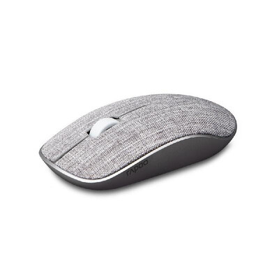 

Rapoo 3500Plus Cloth Cover 1000DPI Wireless Bluetooth Optical Mouse Ergonomic Portable Mice for PC Computer Laptops Grey