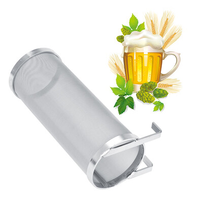 

300 Micron Stainless Steel Homemade Brew Beer Hop Mesh Filter Strainer with Hook Stainless Steel Brew Filter Brew Filter