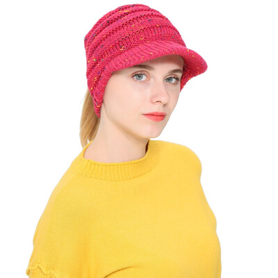 

Tailored Women Men Autumn Winter Beanie Hat Knitting Wool Baseball Cap Earmuffs Hat