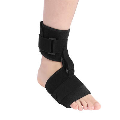 

Greensen Ankle Brace Foot Drop Splint Orthotics Fracture Sprain Injury Support Wrap Foot Drop Brace for Men & Women Black