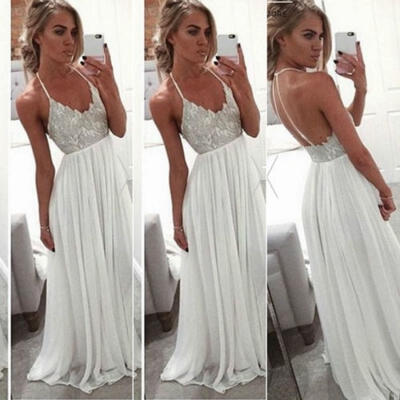 

Summer Women Formal Wedding Bridesmaid Long Evening Party Prom Cocktail Dress