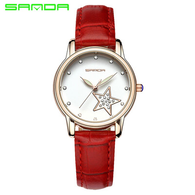 

Fashion watch calendar waterproof quartz womens watch belt fashion OL style