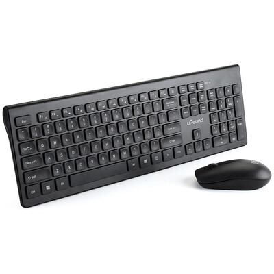 

Founder uFound R753 keyboard wireless home ultra-thin keyboard set circle chocolate key cap mouse keyboard set notebook keyboard optical mouse keyboard