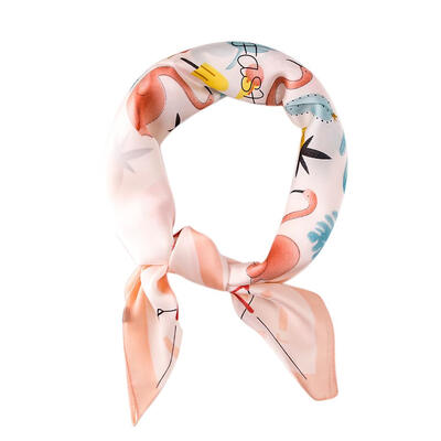 

Fashion Women Foulard Shawl Floral Print Square Scarf Neck Hair Tie Band
