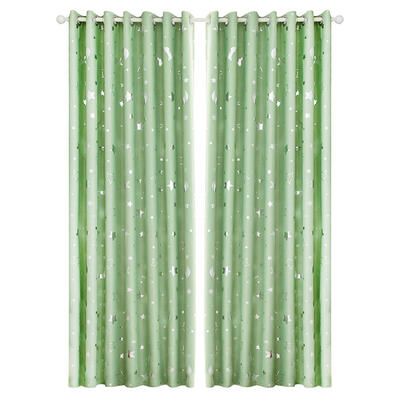 

Star Moon Print Bedroom Blackout Curtains Living Room Shading Window Blinds